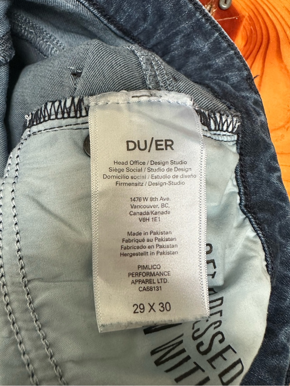 Du/er Wide Leg High Rise Denim Jeans - Picture 5 of 6